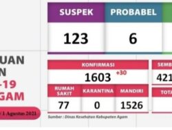 24 Orang Warga Agam Terpapar Covid 19 Dinyatakan Sembuh