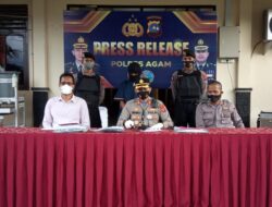 Press Release Polres Kabupaten Agam Terhadap Terungkapnya Kasus Pencabualan Terhadap Anak Dibawah Umur