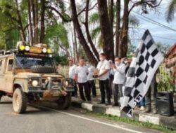 Bupati Bungo Lepas Keberangkatan Peserta Tribute Land Rover Club Go Brastagi