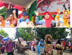 Dua Tahun Absen, Ribuan Warga Kecamatan Pelepat Ilir Membludak Saksikan Pawai Karnaval Hut RI Ke-77.