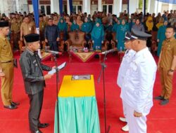 Dinas PMD Bungo Pantau Pelantikan 2 Rio Di Kecamatan Tanah Sepenggal Lintas