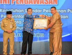 Berada di Zona Hijau, Pemkab Bungo Terima Pengharga’an Kepatuhan Standart Pelayanan Publik, Dari Ombudsman RI.