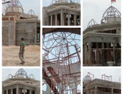 Progres Pengerjaan Masjid Sirah Pasia Tiku 55% Terealisasi Dengan Baik