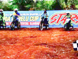 Diikuti Puluhan Crosser Antar Kecamatan dan Kabupaten, Grasstrack Lokal Pemuda Empelu Cup 1 Resmi Dibuka Rio Jusriwan