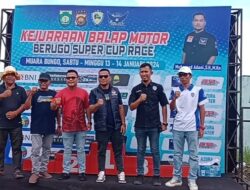 Diselenggarakan IMI, Puluhan Pembalap Lokal Dan Luar Daerah Ikuti Balap Motor Berugo Super Cup Race Rebut Piala Muhammad Adani.