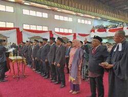 Bupati Mashuri Hadiri Pelantikan Dan Pengambilan Sumpah 35 Anggota DPRD Bungo Yang Terpilih, Berikut Nama-nama nya