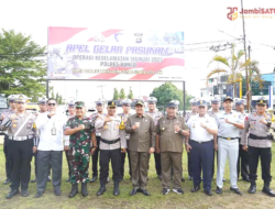 Bupati Bungo Hadiri Apel Operasional Keselamatan Siginjai 2025