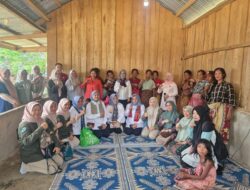 Bunda Hesti Haris Tinjau Pendidikan Anak SAD di Desa Hajran Batang Hari