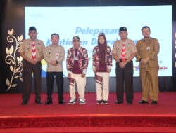 Gubernur Al Haris Lepas 88 Kontingen Perkemahan Pramuka Berkebutuhan Khusus Tingkat Nasional