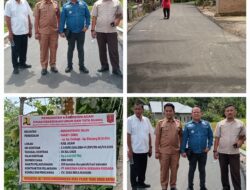 Kunjungan Kerja Tim Pengamanan Proyek Strategis Daerah Kejaksaan Negeri Agam Bersama Kabid Bina Marga Ke Pekerjaan Rekonstruksi Jalan Kampung Caniago Terealisasi 85% Dengan Baik