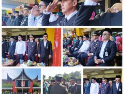 Budi Suharto Kalapas Kelas ll B Lubuk Basung Mengikuti Upacara Peringatan Hari Sumpah Pemuda ke-97 Di Kantor Bupati Kabupaten Agam