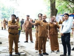 BUPATI BUNGO DEDY PUTRA TINJAU SEJUMLAH TITIK RENCANA PENATAAN KOTA MUARA BUNGO