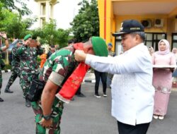 Bupati Agam Sambut Kedatangan Prajurit Batalyon Infanteri (Yonif) TP 897/Singgalang