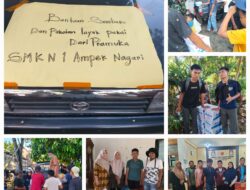 Warga SMKN 1 Ampek Nagari Terus Galang Donasi Untuk Korban Bencana Alam