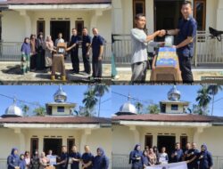 Kalapas Beserta Staff Lapas Kelas ll B Lubuk Basung Serahkan Bantuan Sosial Ke TPA Dan Musholla
