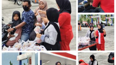 Seluruh Karyawan SPBU Tanjung Raya Memberian Takjil Pada Bulan Ramadhan Menjadi Ladang Ibadah
