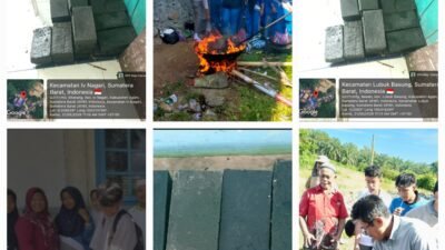 SMAN 1 Ampek Nagari Ajak Murid Untuk Menjadi Wirausaha, Mengolah Sampah Plastik Menjadi Paving Block