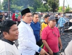 Puluhan Kios di Pasar Bungur Ludes Terbakar, Wabup Bungo Tinjau Langsung Kelokasi