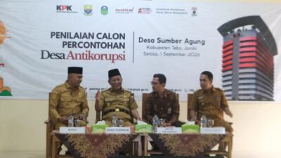 Wagub Sani: Pemprov Jambi Dukung Penuh Program KPK RI, 10 Desa Diajukan Jadi Percontohan, Termasuk Desa Sumber Agung Tebo